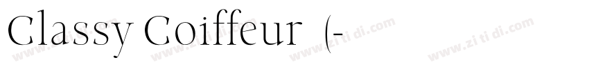 Classy Coiffeur 常规(字体转换